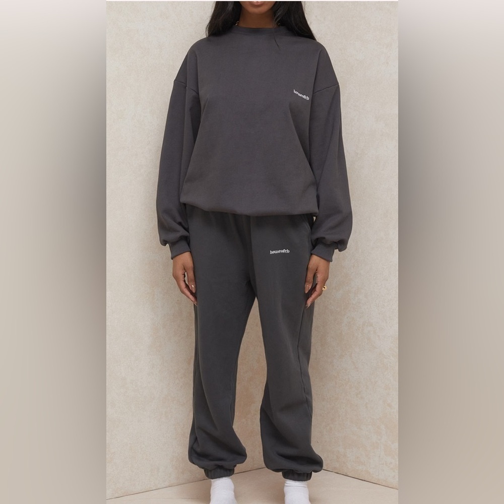 House of CB Charcoal Fleece Back Jogging Trousers
Charcoal. Size M